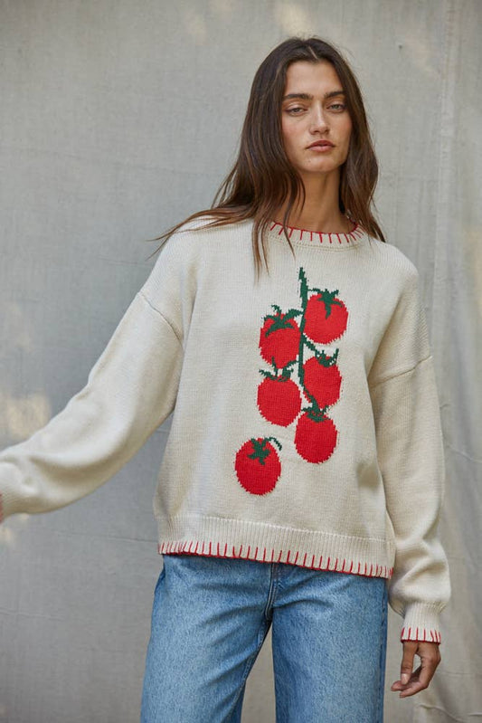 Knit Tomato Sweater