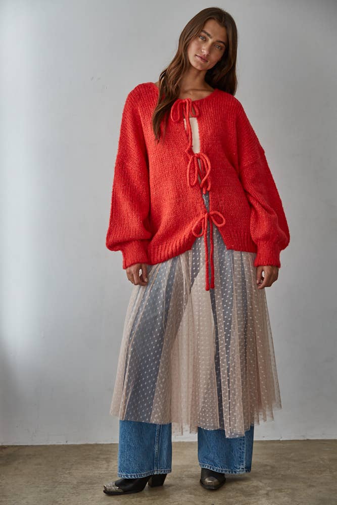 Mesh Swiss Dots See Through Skirt