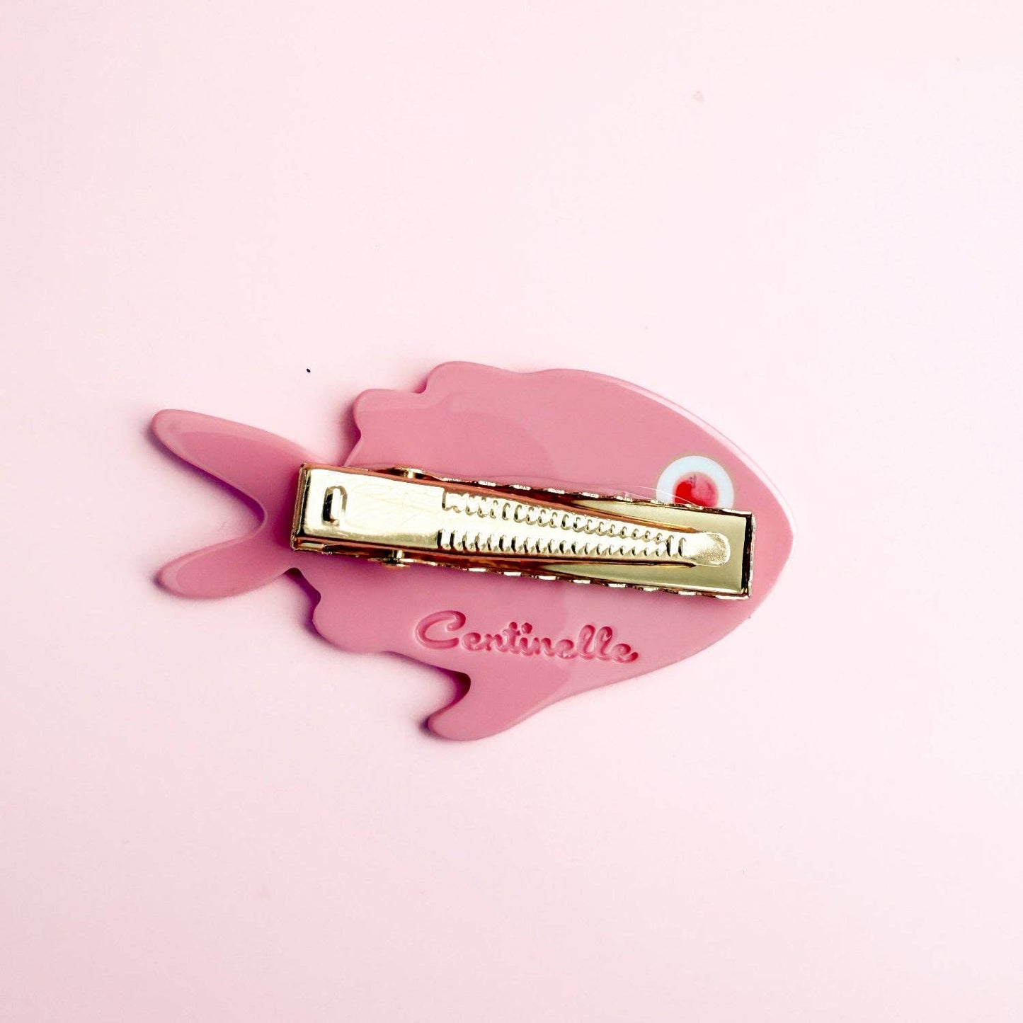Pink Fish Alligator Clip