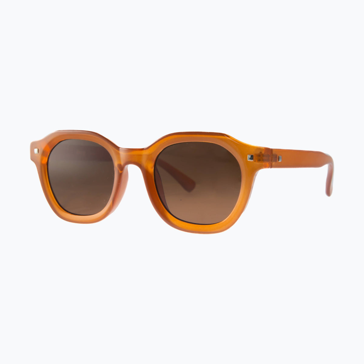 Stanza - Retro geometric Sunglasses for Women & Men in Rust