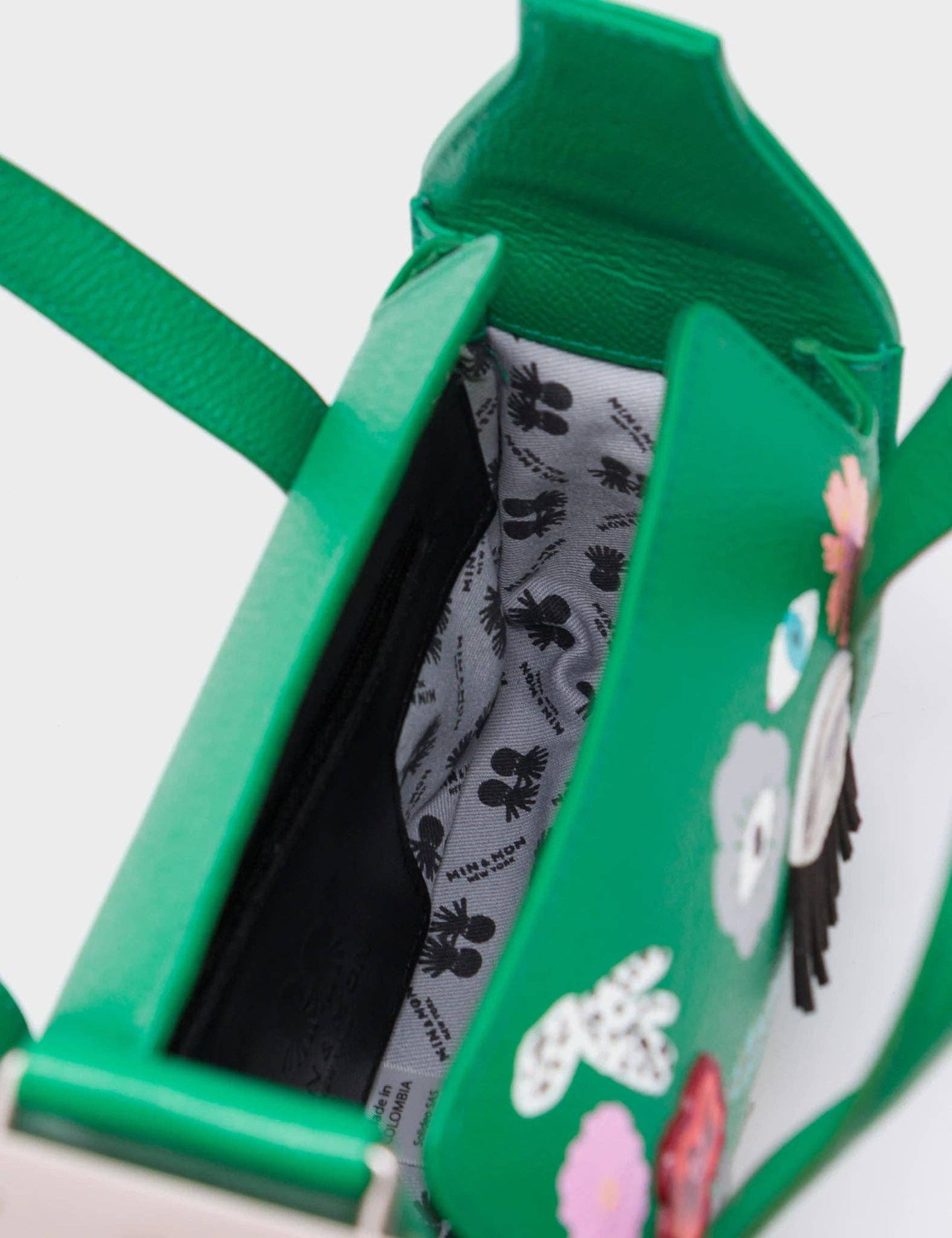 Benji Small Crossbody Irish Green Leather Bag - Floralia Design