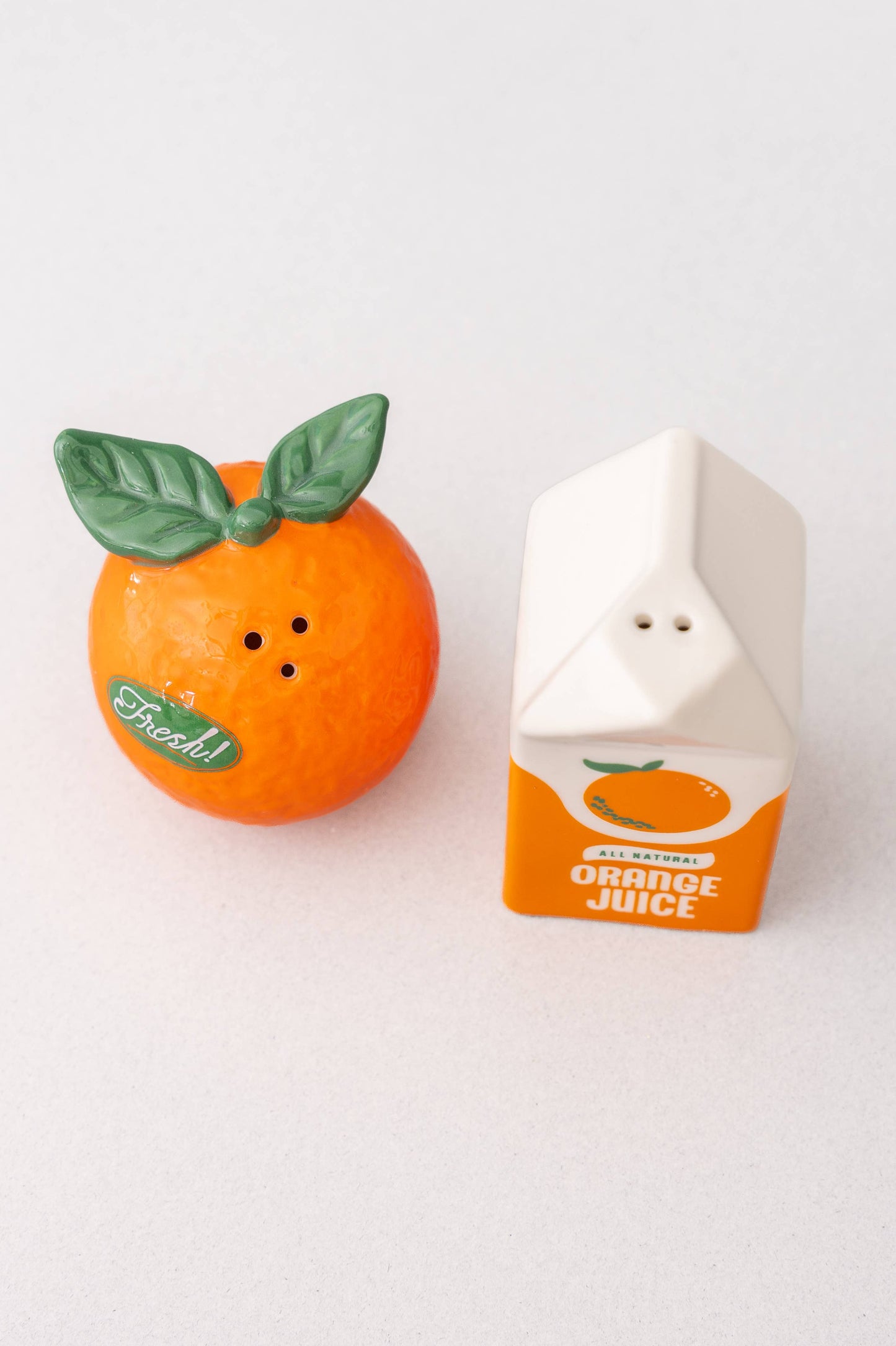 Salt and Pepper Shakers, Orange
