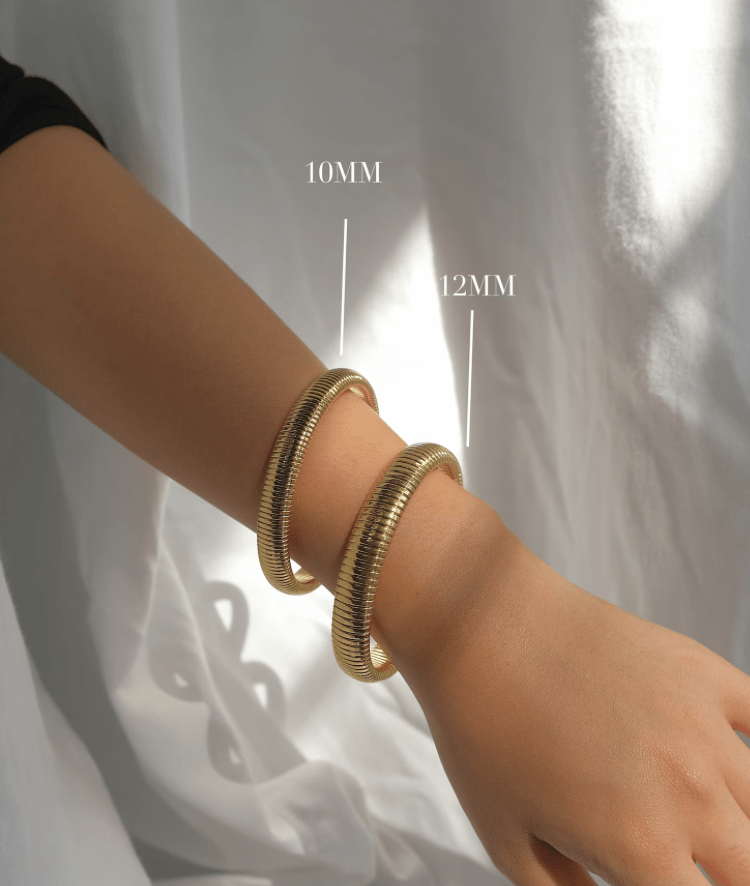  Cobra Tobogas Omega Stretch - Stainless Steel - 14K Gold - Tsuru