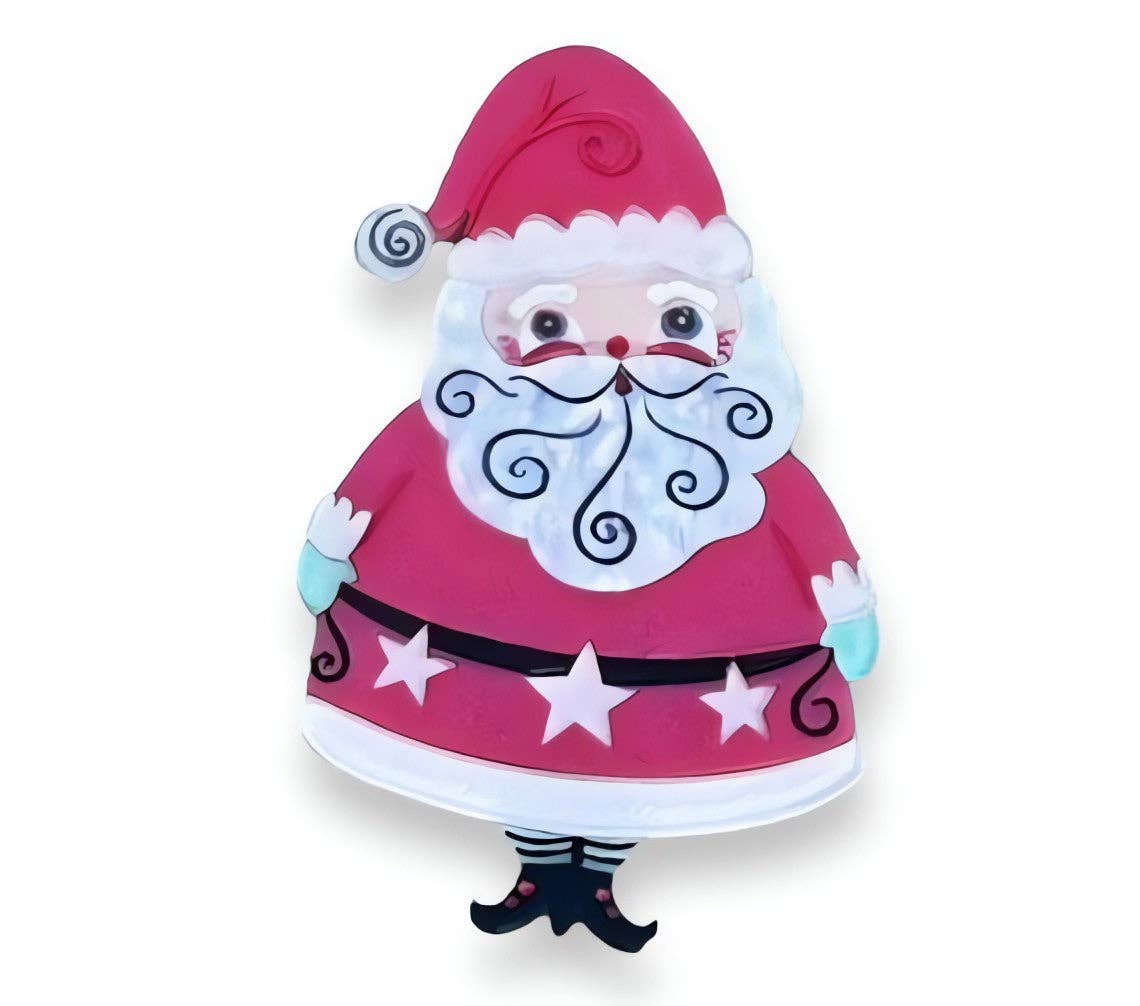 Jolly Old Elf PINK Brooch Johanna Parker x Lipstick & Chrome - Tsuru